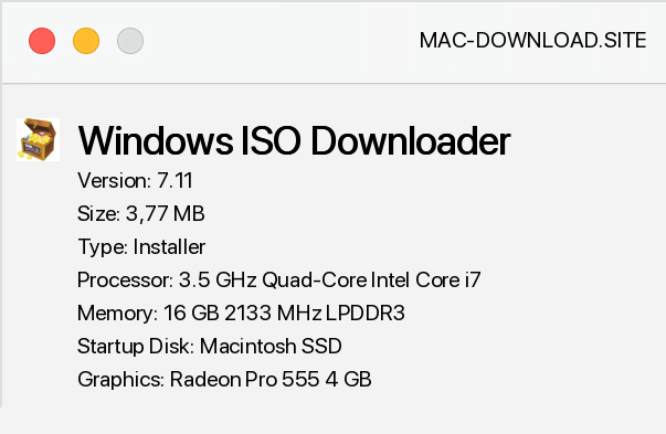 mac os download iso for windows